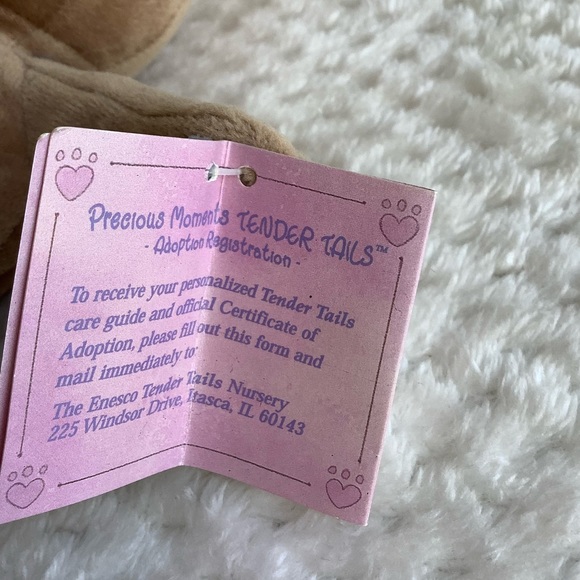 ENESCO Precious Moments Tender Tails Plush Brown Bear Stuffed Animal Toy w Tags - Picture 9 of 15